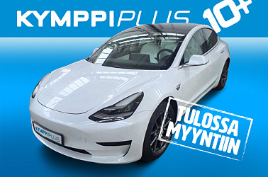 Tesla Model 3 Standard RWD Plus - Vaalea sisusta / Pearl White ulkoväri / 18