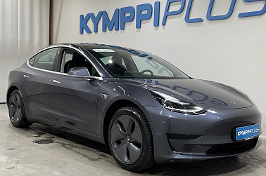 Tesla Model 3 Standard RWD Plus - Midnight Silver / Koukku / Lasikatto / 18’’ Aero-vanteet