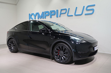 Tesla Model Y Performance - Suomi-auto / Vetokoukku / Autopilot FSD / Uberturbine / Kahdet renkaat vanteilla / 1-om / Led / Navi