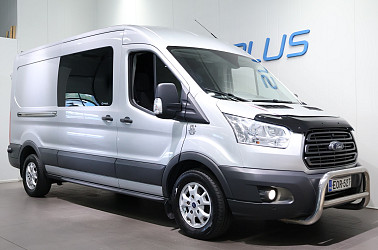 Ford Transit Van 350 2,0 TDCi 130 hv M6 Etuveto CarSport Design M1 Matkailuauto - 7-Paikkainen / Inventteri / Webasto / Koukku / P.Kamera