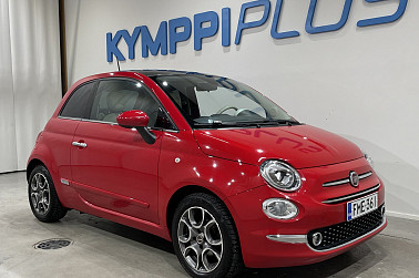 Fiat 500 1,2 69hv Lounge Start&Stop - Suomi-auto / Lasikatto / Bluetooth / Passione punainen