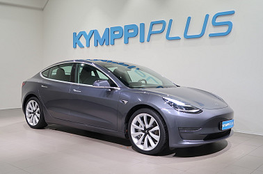 Tesla Model 3 Long-Range Dual Motor AWD - Autopilot / Koukku / Lasikatto / Nahkaverhoilu / Kamera / Uudet kesärenkaat