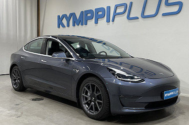 Tesla Model 3 Long-Range Dual Motor AWD - Harmaa / 2x renkaat ja vanteet / ACC / Musta sisusta