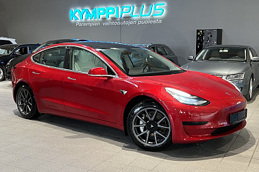 Tesla Model 3 Standard Range Plus - Valkoinen sisusta / ACC / Panoraama / Navi / 2x renkaat ja vanteet