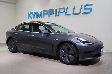 Tesla Model 3 Standard Range Plus - Autopilot / 2xrenkaat vanteilla / Lasikatto / Nahkaverhoilu